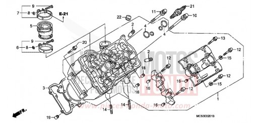 LEFT CYLINDER HEAD ST1300A4 de 2004